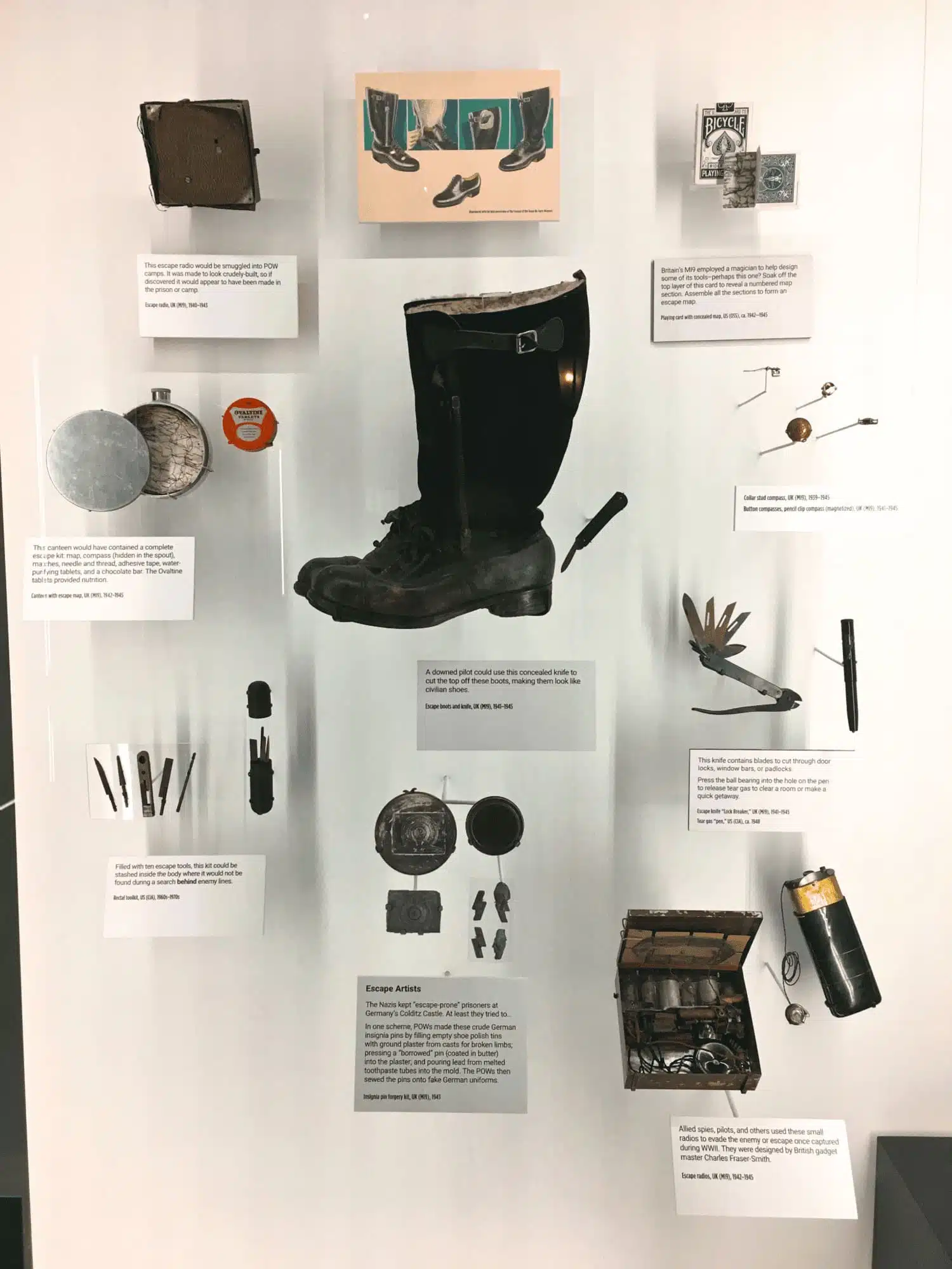 Items used in escaped at the International Spy Museum in Washington DC