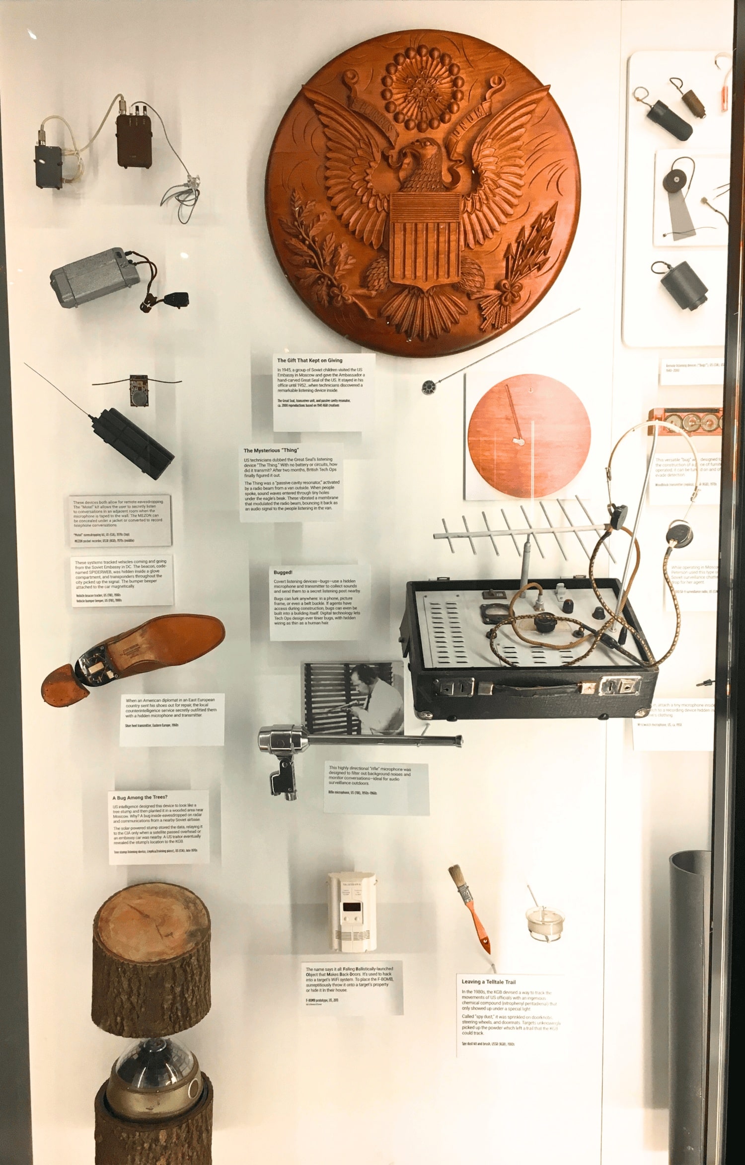 Top 25 Things to Do in Washington, DC: The Best Mostly Free Attractions 35 The Great Seal and Tree Stump at the International Spy Museum in Washington DC