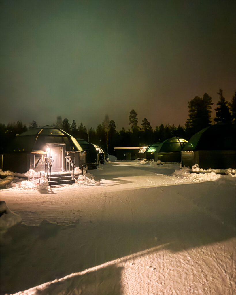 The Best Hotels in Rovaniemi, Finland: Comparing My Glass Igloo Stay with the City Center 22 Stay cozy at Arctic SnowHotel & Glass Igloos in this stunning capture.