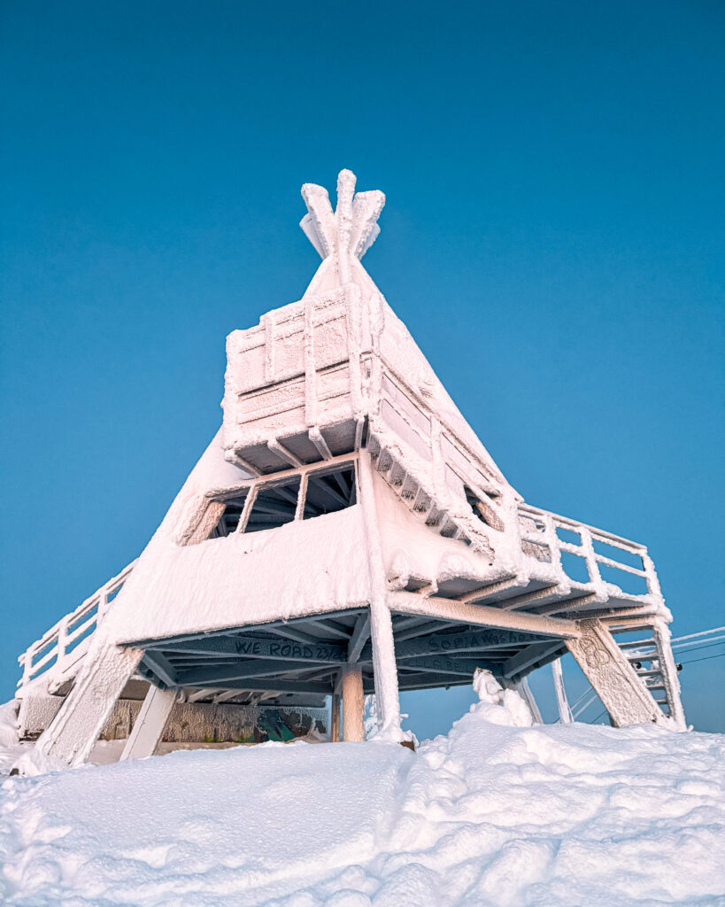 30 of the Best Things to Do in Rovaniemi, Finland, This Winter 25 Snow-covered teepee in Rovaniemi winter wonderland.