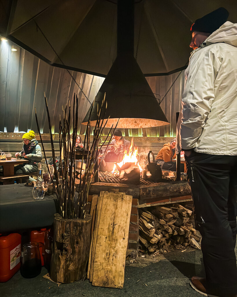 Are These 10 Rovaniemi Restaurants Worth Trying? Arctic Cuisine Dining Guide 45 Interior kota on Reindeer sleigh ride excursion in Lapland, Finland.
