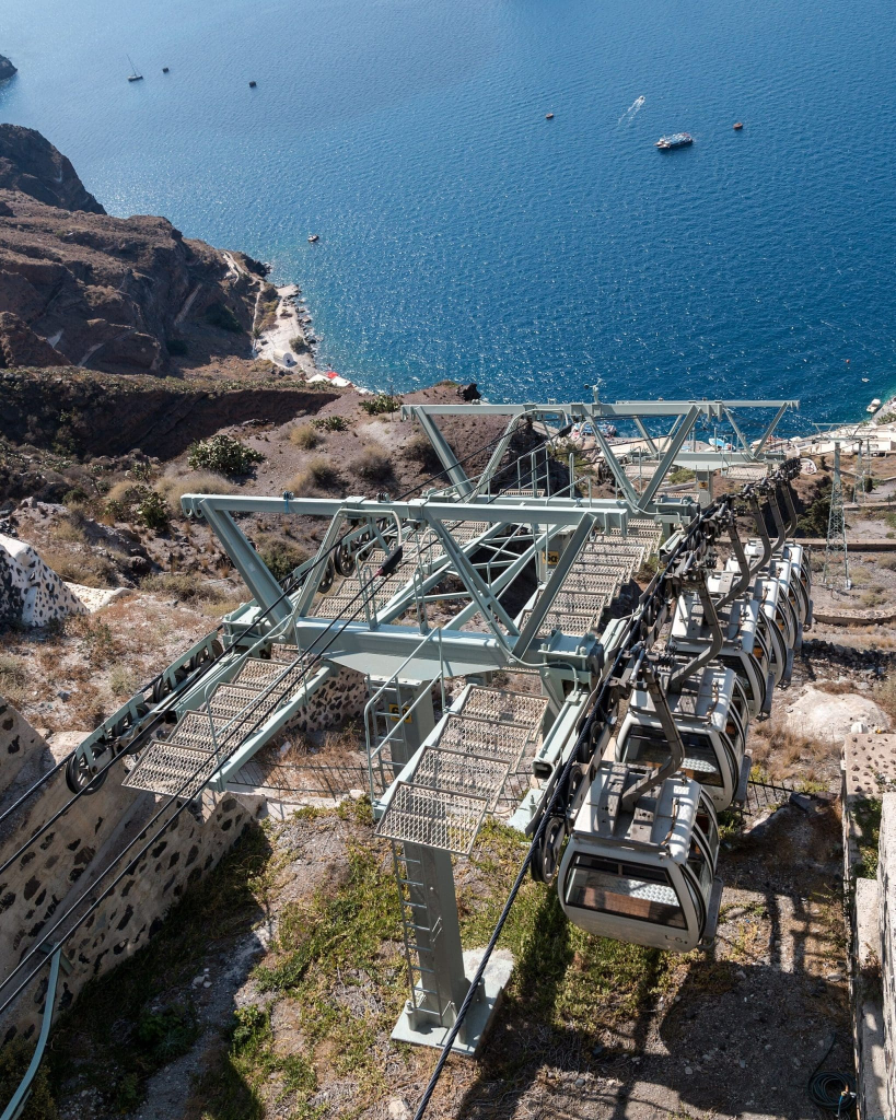 23 of the Best Things to Do in Santorini, Greece, with Disability-Friendly Options 13 cable car fira santorini
