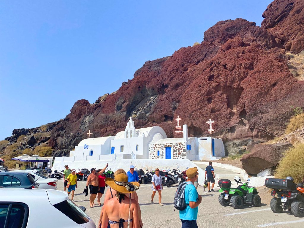 23 of the Best Things to Do in Santorini, Greece, with Disability-Friendly Options 5 coastal church red cliffs