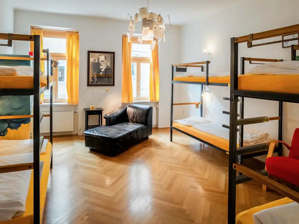 Where to Stay in Vienna, Austria: My Favorite Areas + Best Budget Hotels 92 hostel ruthensteiner dorm room freud portrait vienna austria