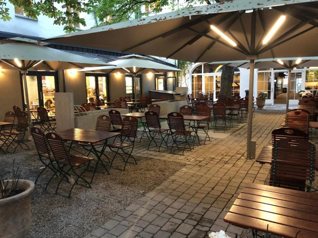 Where to Stay in Vienna, Austria: My Favorite Areas + Best Budget Hotels 83 hotel brauhof wien beer garden courtyard vienna austria