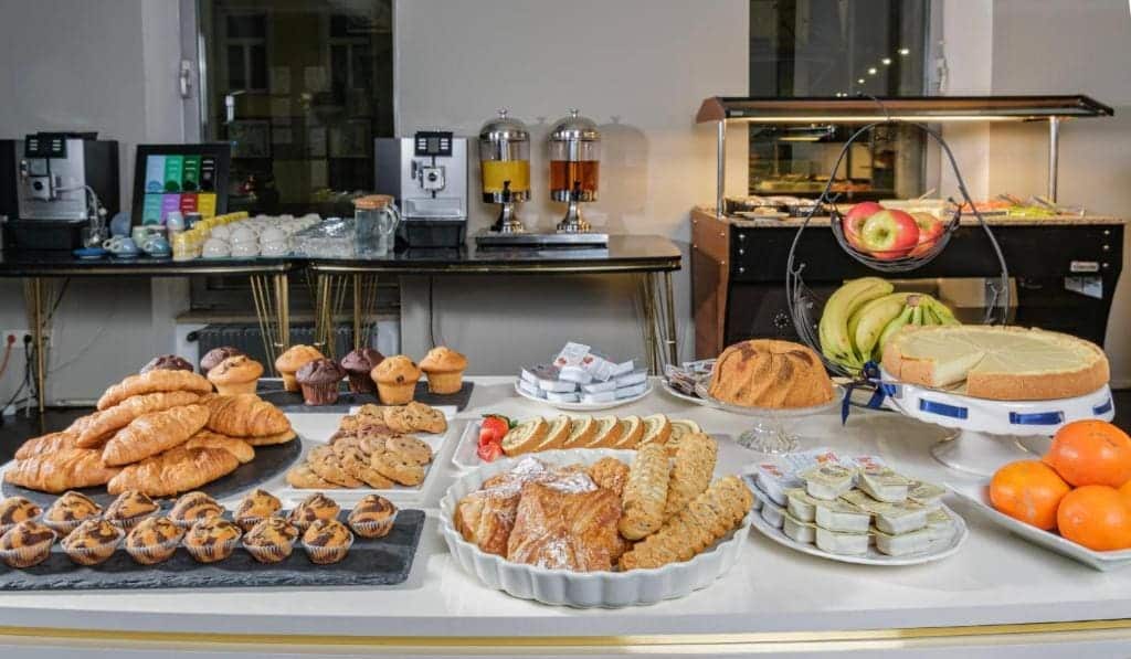 Where to Stay in Vienna, Austria: My Favorite Areas + Best Budget Hotels 77 hotel george vienna breakfast buffet pastries vienna austria