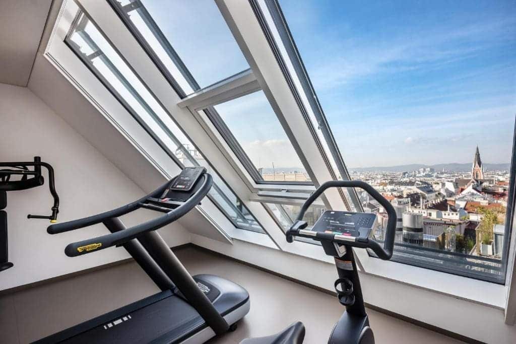 Where to Stay in Vienna, Austria: My Favorite Areas + Best Budget Hotels 99 mooons hotel vienna rooftop fitness room vienna austria