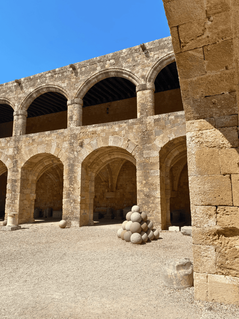 How to Spend a Day in Rhodes, Greece: Old Town and Beach Itineraries 17 interior courtyard archaeological museum rhodes