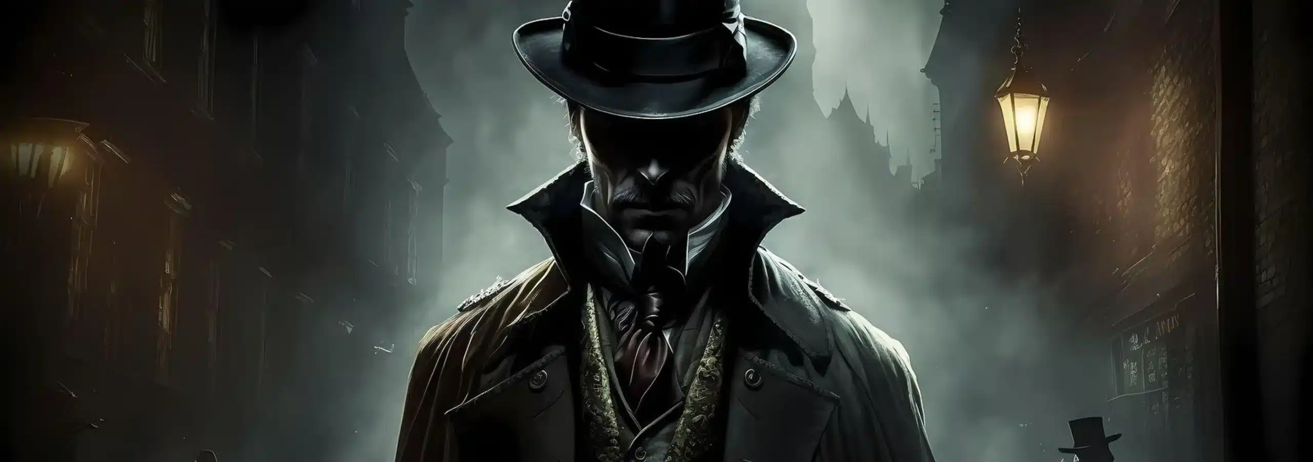 England 18 Graphic of a silhouette of Jack the Ripper on a street in London, England, United Kingdom, used to promote Jack the Ripper tours.