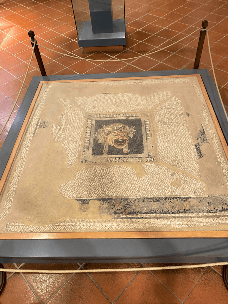 How to Spend a Day in Rhodes, Greece: Old Town and Beach Itineraries 11 mosaic floor theater mask palace grand master
